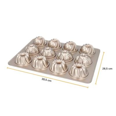 Birkmann Muffinvorm / Bakvorm Contoura 12-vorm Violet - Gietaluminium - ø 8 cm