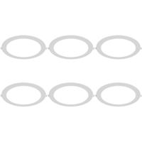 LED Downlight Inbouwspot 6 Stuks - Brinton Thin - 18W 1760lm 120° Bundelhoek - Helder/Koud Wit 6500K - IP40 - Rond - Wit - Ø229mm Buitenmaat - Ø205mm Zaagmaat - thumbnail