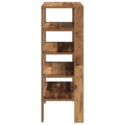 VidaXL Schoenenrek 61x32x87,5 cm bewerkt hout oud houtkleurig
