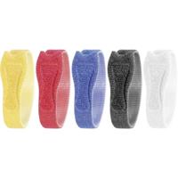 TOOLCRAFT KL12X200BC Klittenband kabelbinder Om te bundelen Haak- en lusdeel (l x b) 200 mm x 12 mm Wit, Zwart, Blauw, Rood, Geel 20 stuk(s) - thumbnail