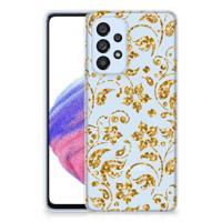 Samsung Galaxy A53 5G | TPU Case | Gouden Bloemen - thumbnail