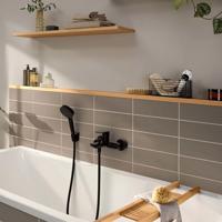Hansgrohe Badmengkraan Opbouw Rebris E Eengreeps Mat Zwart - thumbnail