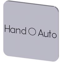 Siemens 3SU1900-0AF81-0DD0 3SU19000AF810DD0 Vierkant (b x h) 22 mm x 22 mm Hand/0/Auto Zilver, Zwart 10 stuk(s) - thumbnail