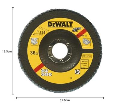 DeWALT DT3265 Lamellenschijf gebogen 125mm K36