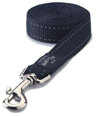 Rogz For Dogs fanbelt long lijn zwart