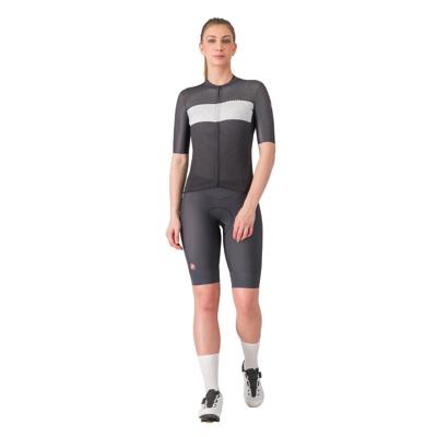 Castelli Elegante jersey korte mouw zwart/zilver dames XL
