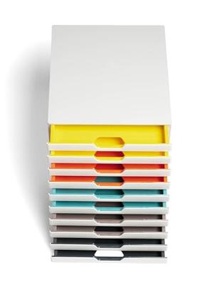 Durable VARICOLOR MIX 10 - 7630 763027 Ladebox Wit DIN A4, DIN C4, Folio, Letter Aantal lades: 10 - thumbnail