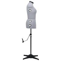 Paspop verstelbaar vrouw maat 40-46 M grijs - thumbnail