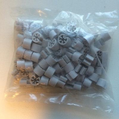 Minimarker onbedrukt grijs 100 stuks