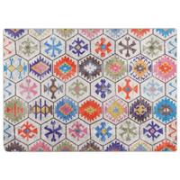 Vloerkleed wasbaar anti-slip 80x150 cm meerkleurig - thumbnail