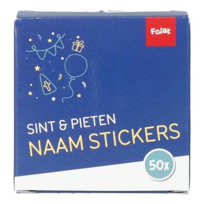 Folat BV Cadeau naamstickers sint en pieten, 50st. Folat BV Cadeau naamstickers sint en pieten, 50st.