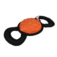 EBI, Tug-o-War Hondenspeelgoed met riemschijf, 30 x 13 x 5,5 cm, oranje, zeer robuust en zeer robuust, hoogwaardig EVA-schuim met Oxford-stof, met knijper, stof met 3D-motieven - thumbnail