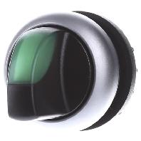 Eaton 216827 M22-WRLK-G Keuzetoets Kunststof frontring Knevel Zwart 1 stuk(s) - thumbnail