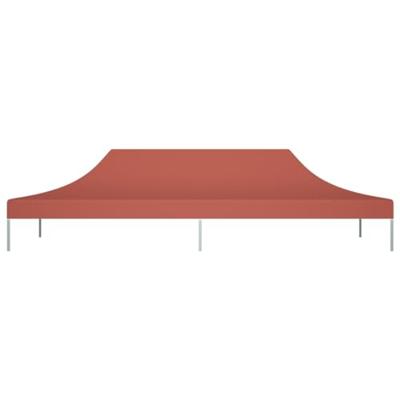 VidaXL Partytentdak 270 g/m² 6x3 m terracotta