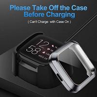 Fitbit Versa 2 Soft TPU case (volledig beschermd) - Grijs - thumbnail