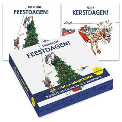Jan van Haasteren Kerstkaarten Optuigen 10 Stuks