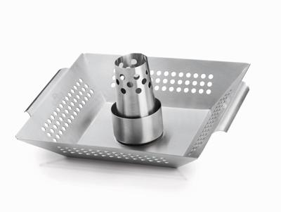 RVS gevogeltehouder en wok barbecue Napoleon Grills - Napoleon grills