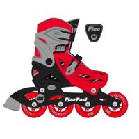 Street Surfing Fizz Fast Inline Skates S 31-34 Rood/Zwart - thumbnail