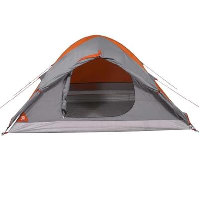VidaXL Koepeltent 2-persoons waterdicht grijs en oranje VidaXL Koepeltent 2-persoons waterdicht grijs en oranje