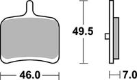 TRW -lucas remblok "mcb 811" brake pad mcb 811 sh sintered metal - thumbnail