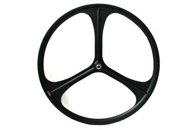 Teny Rim Tri Spoke Fixed Gear Voorwiel - Zwart Teny Rim Tri Spoke Fixed Gear Voorwiel - Zwart