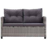 3-delige Tuinset poly rattan en massief acaciahout - thumbnail