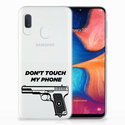Samsung Galaxy A20e Silicone-hoesje Pistol DTMP Samsung Galaxy A20e Silicone-hoesje Pistol DTMP