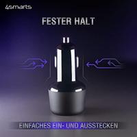 4Smarts 456260 USB-oplader 65 W, 18 W 1x USB-C, 1x USB-A USB PD, Quick Charge Zwart Auto, Vrachtwagen Snellader - thumbnail