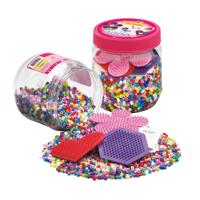 Hama strijkkralen ton 4000 stuks + 3 platen roze - thumbnail