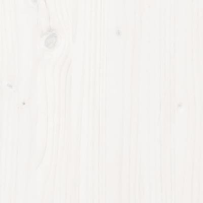 Bedframe massief hout wit 75x190 cm - thumbnail