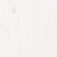 Bedframe massief hout wit 120x190 cm - thumbnail