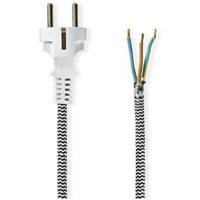 Stroomkabel Strijkijzers | Schuko Plug - Open Kabeleinde | 3,00 m | Zwart - thumbnail