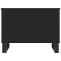 Salontafel 60x44,5x45 cm bewerkt hout zwart - thumbnail