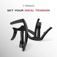 D&apos;Addario CP20 Black Tri-Action Capo voor ukelele - thumbnail