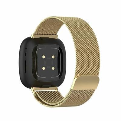 Fitbit Versa 3/4 & Sense 1/2 milanese bandje - Large - Goud Fitbit Versa 3/4 & Sense 1/2 milanese bandje - Large - Goud