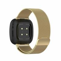 Fitbit Versa 3/4 & Sense 1/2 milanese bandje - Large - Goud - thumbnail