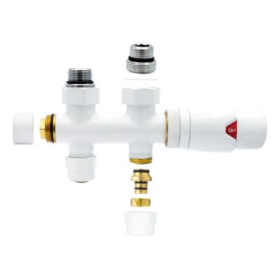 Radiatorkraan Onderblok Boss & Wessing Recht Wit Boss & Wessing Radiatorkraan Onderblok Boss & Wessing Recht Wit Boss & Wessing