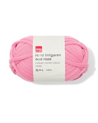 HEMA Rond lintgaren 100g 45m oudroze