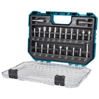 Makita Accessoires D-74784 | Frezenset 8mm | 22-delig | In kunststof koffer - D-74784 Makita Accessoires D-74784 | Frezenset 8mm | 22-delig | In kunststof koffer - D-74784