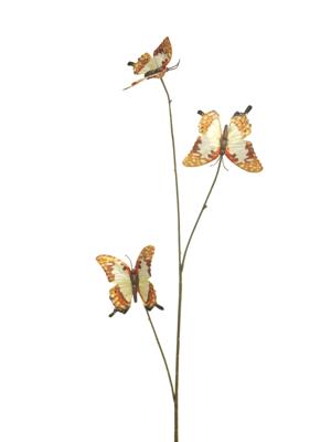 Kunstvlinder oranje zijde