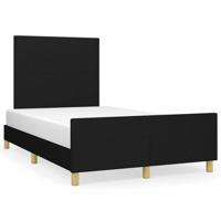 Bedframe zonder matras 120x200 cm stof zwart - thumbnail