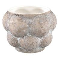 PTMD bloempot fareeda m grijs 18 cm | 6 stuks - thumbnail