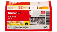 Fischer 568005 SX Plus Spreidplug 25 mm 5 mm 100 stuk(s) - thumbnail