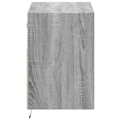 Tv-wandmeubel met LED 80x31x45 cm grijs sonoma eikenkleurig