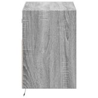 Tv-wandmeubel met LED 80x31x45 cm grijs sonoma eikenkleurig - thumbnail