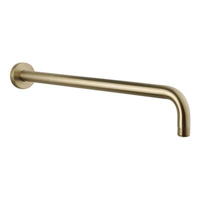 Gebogen Douche-Arm Wiesbaden Rond Muurbevestiging 45 cm Geborsteld Messing Goud Gebogen Douche-Arm Wiesbaden Rond Muurbevestiging 45 cm Geborsteld Messing Goud