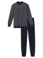 Schiesser Schiesser Pyjama Long 159620 darkblue 60/4XL - thumbnail