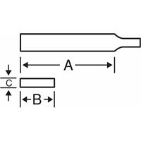 Bahco 4-144-08-2-2 Vijl met greep 200 x 20 x 2,5 mm kap 2 1 stuk(s) - thumbnail