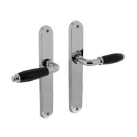 Intersteel Deurkruk Courgette met Ovaal Schild 235x40x8mm Chroom - thumbnail