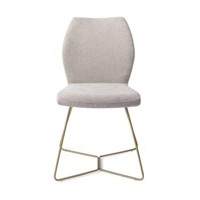 Jesper Home Eetkamerstoel 'Ikata' Beehive Gold, kleur Pretty Plaster Jesper Home Eetkamerstoel 'Ikata' Beehive Gold, kleur Pretty Plaster